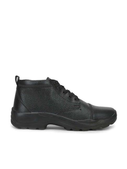 freedom by liberty men's black derby boots