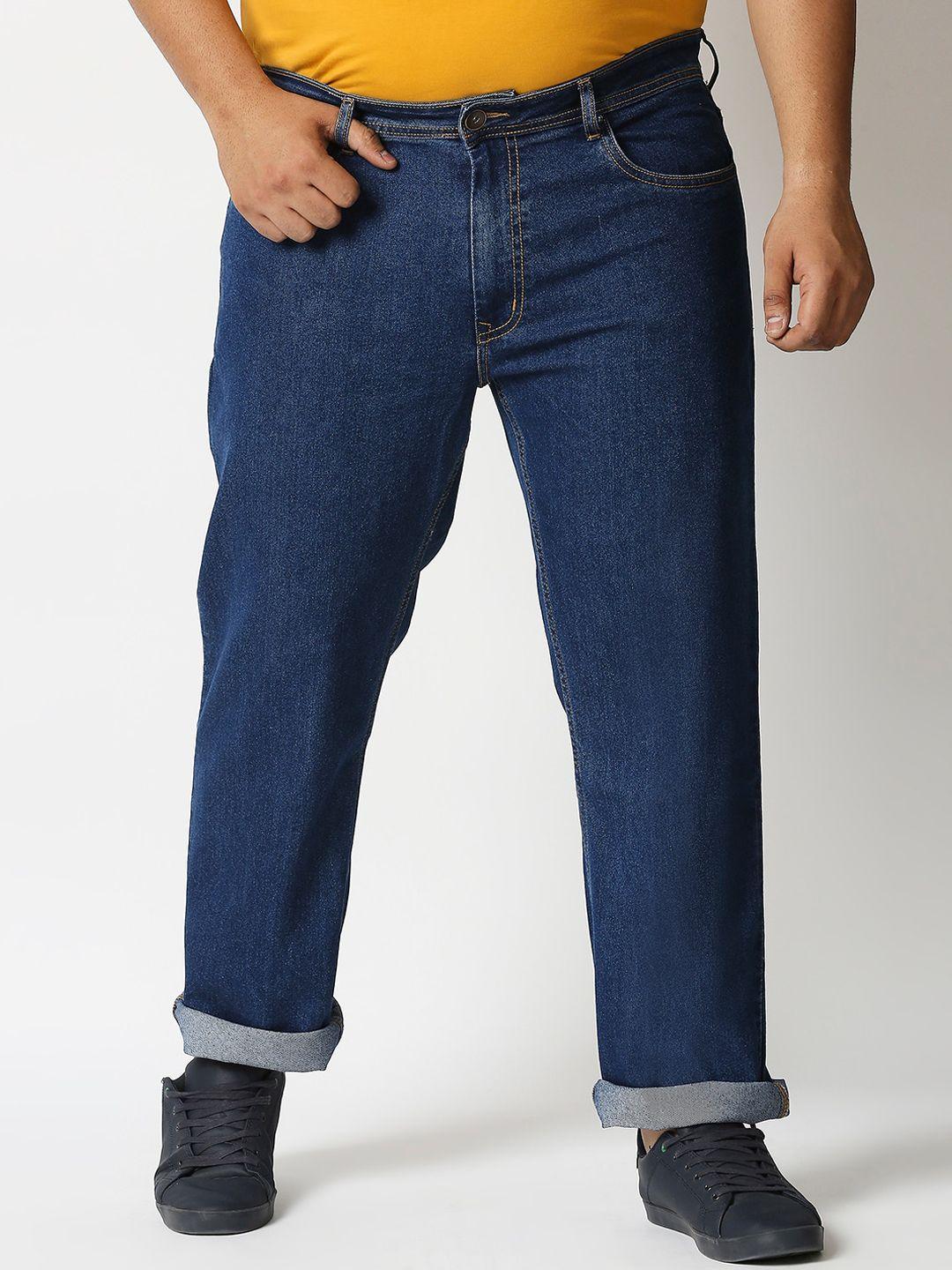 freeform by high star men plus size blue relaxed fit stretchable jeans