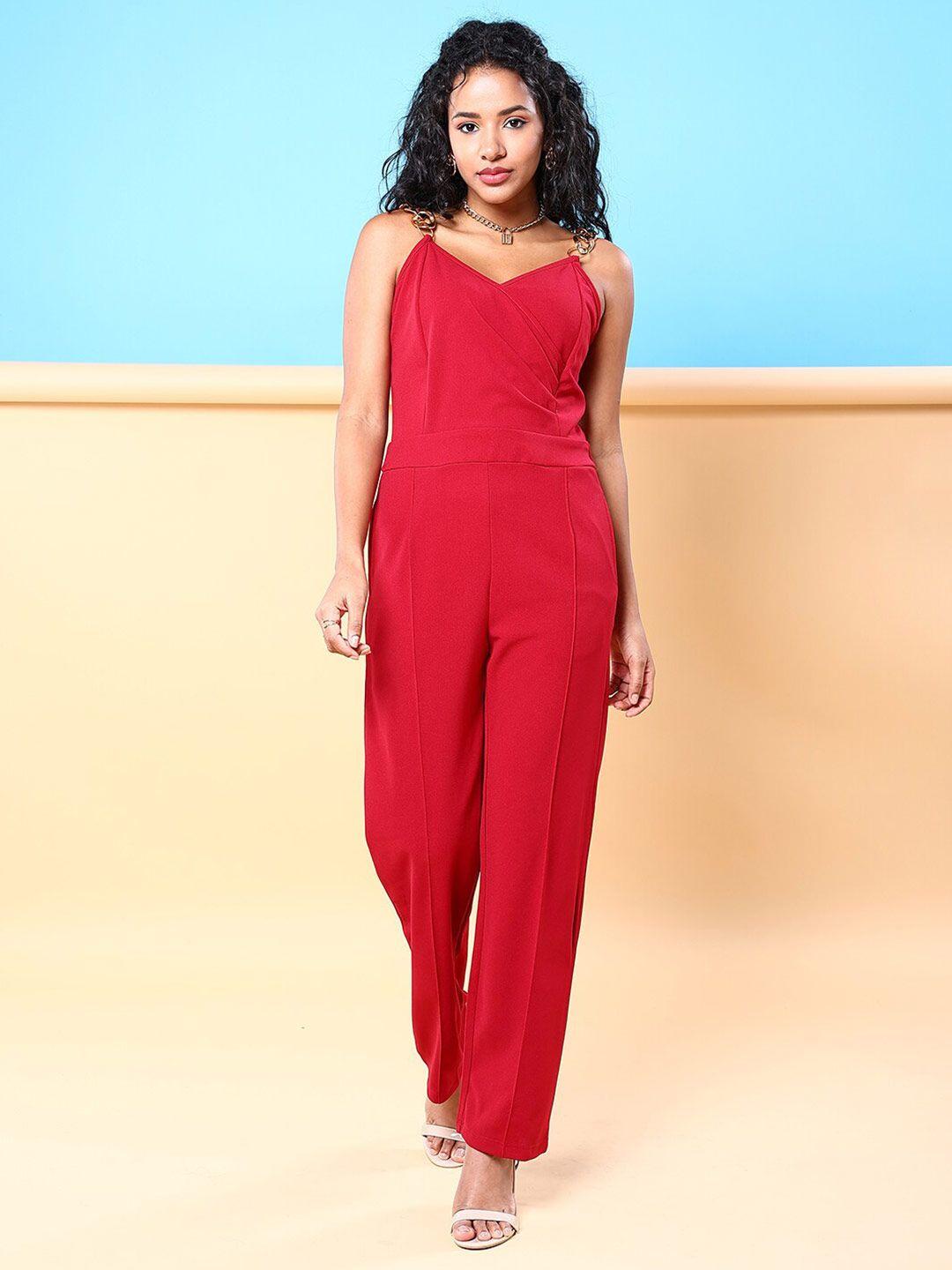 freehand red basic jumpsuit