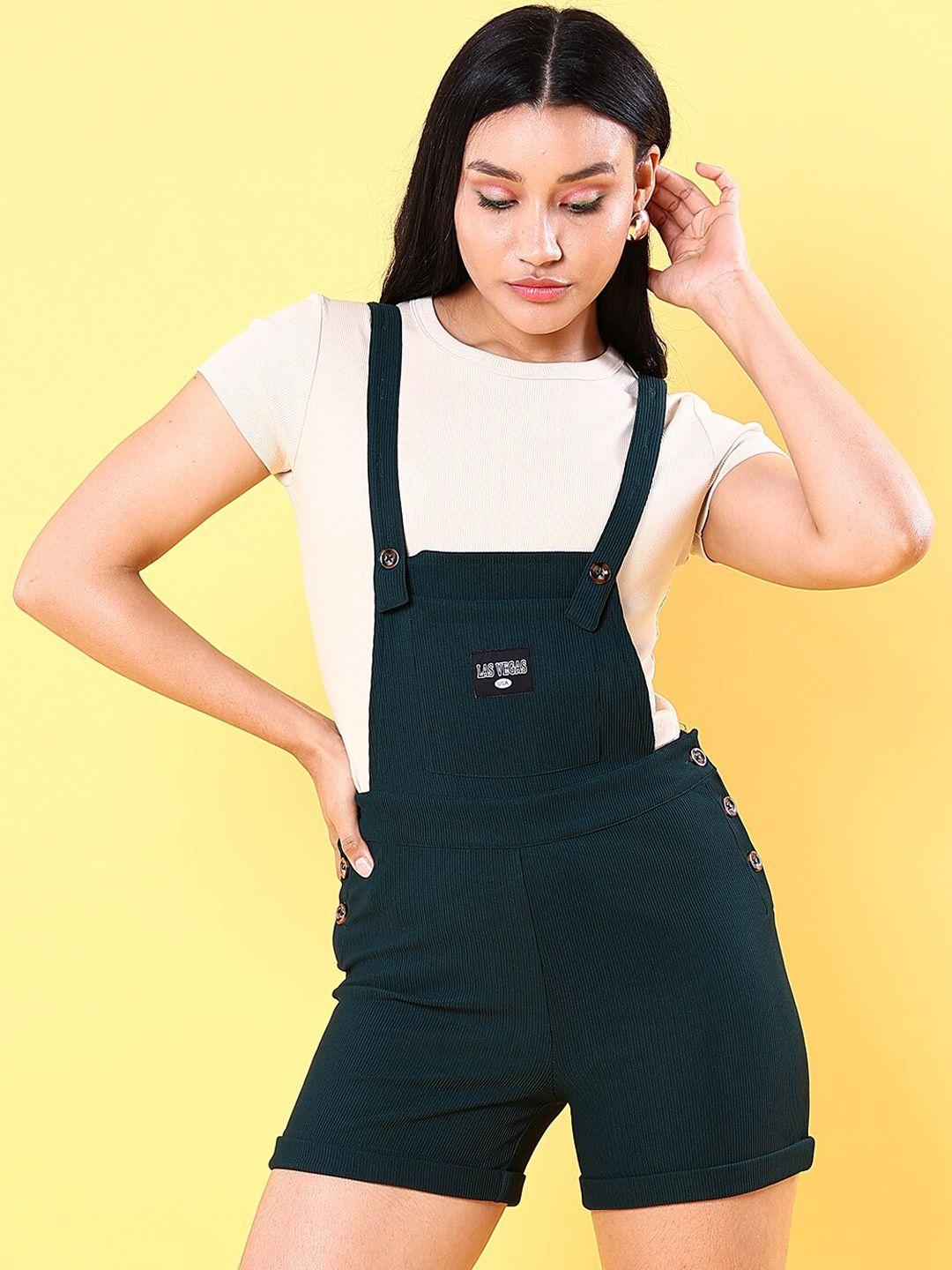 freehand ribbed dungarees