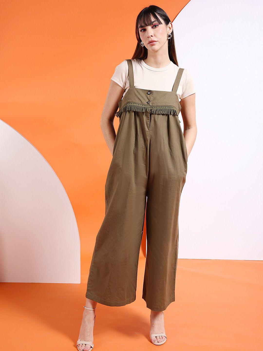 freehand by the indian garage co regular-fit basic jumpsuit