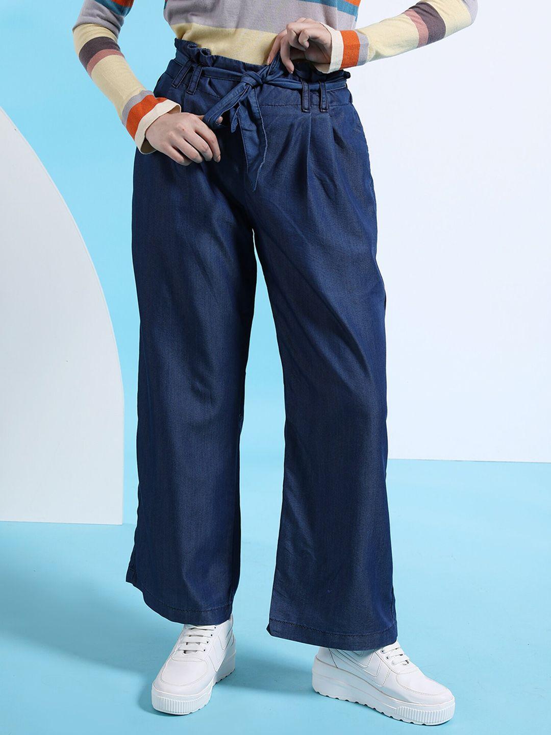 freehand by the indian garage co women blue trousers