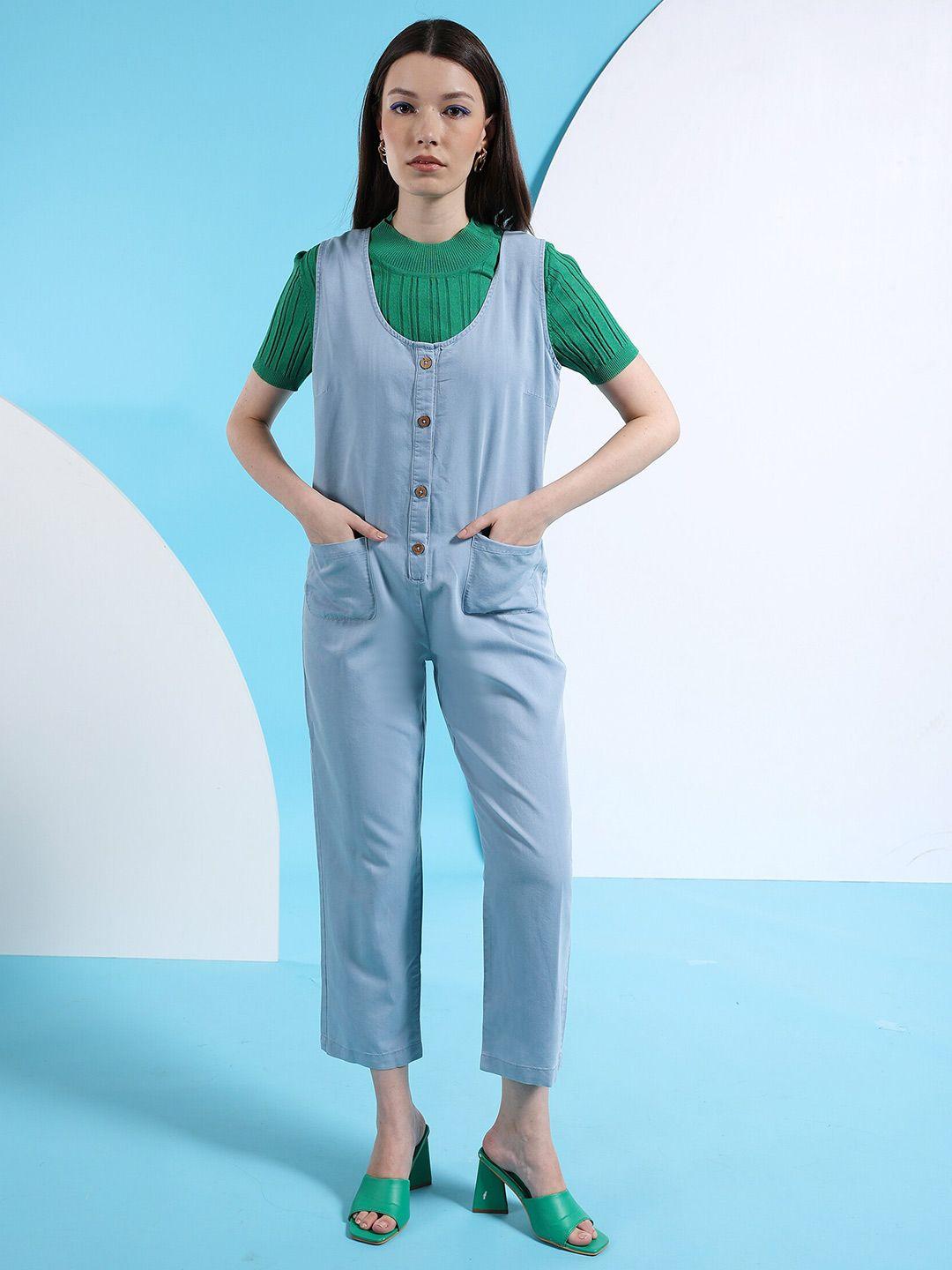 freehand by the indian garage co women solid dungarees