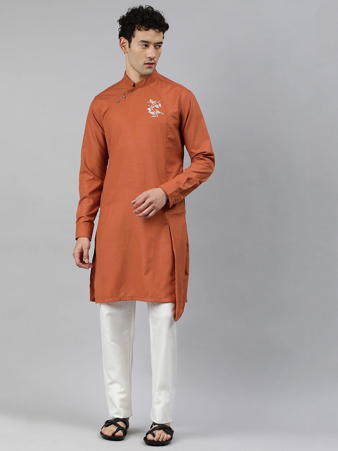 freehand men red kurta