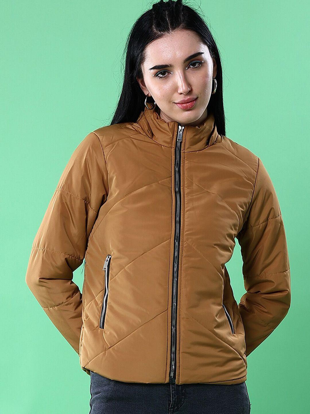 freehand women brown lightweight padded jacket