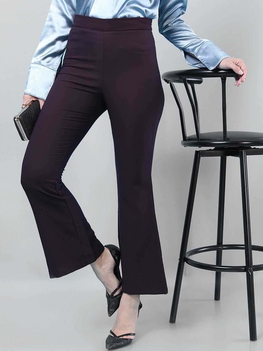 freehand women flared high-rise chinos trouser