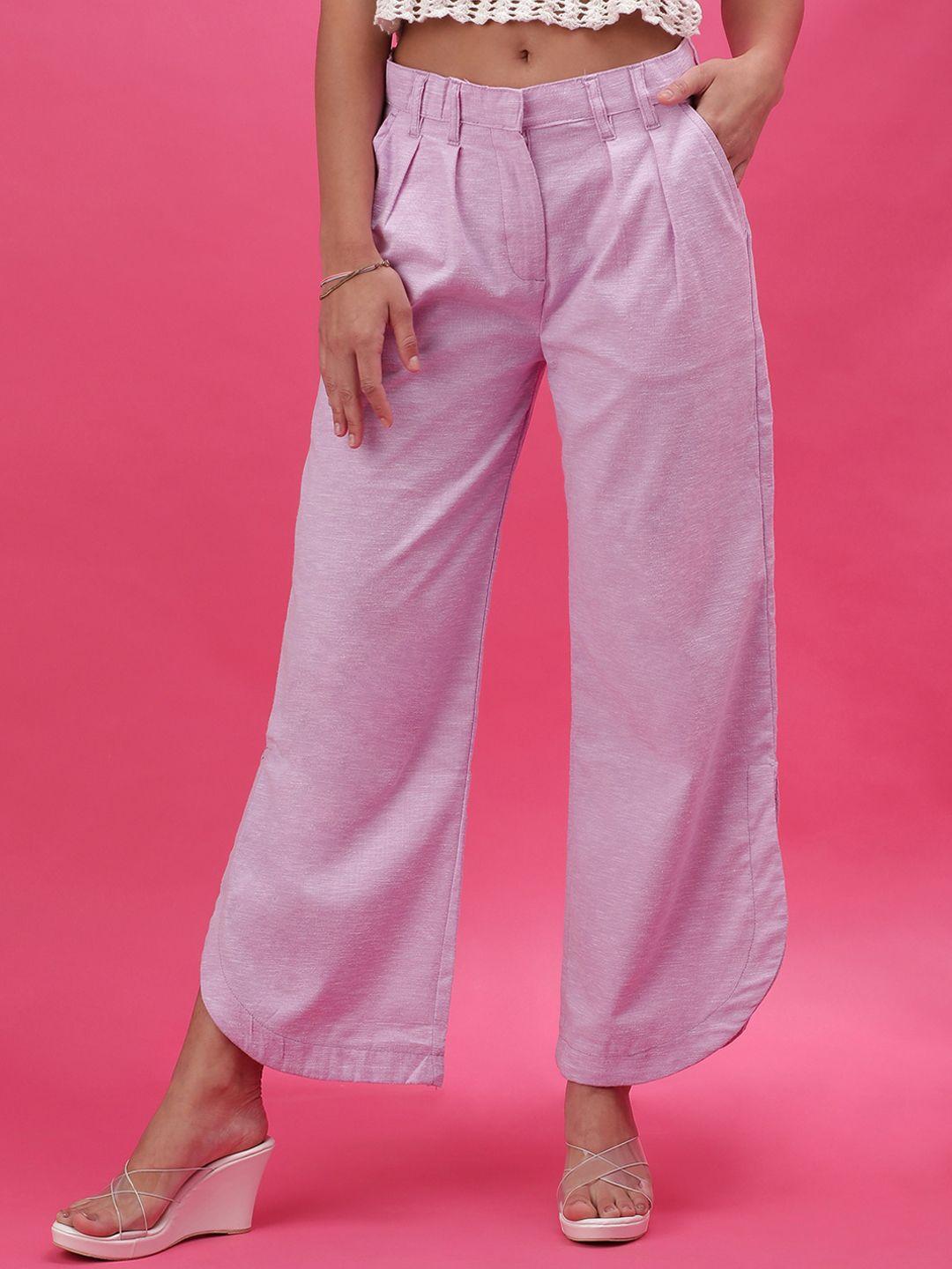 freehand women flared pleated trousers