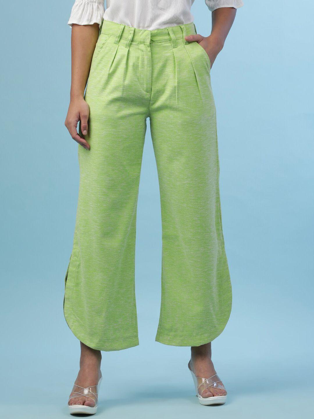 freehand women flared pleated trousers
