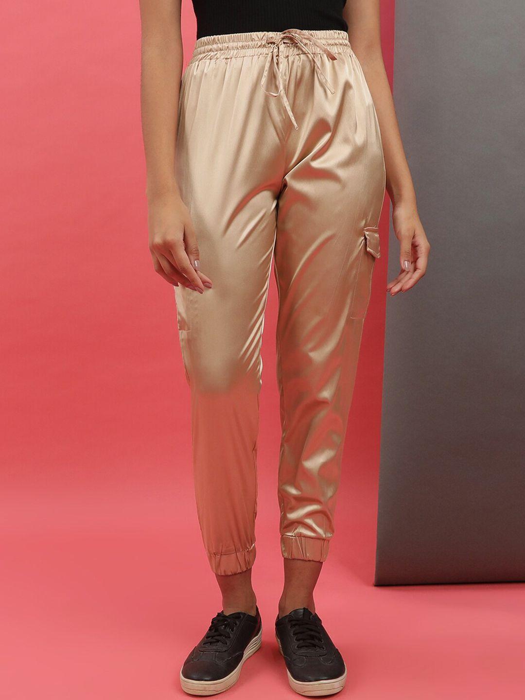 freehand women gold-toned high-rise joggers