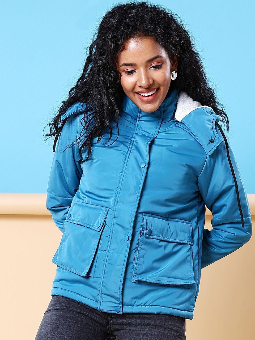 freehand women green lightweight puffer jacket