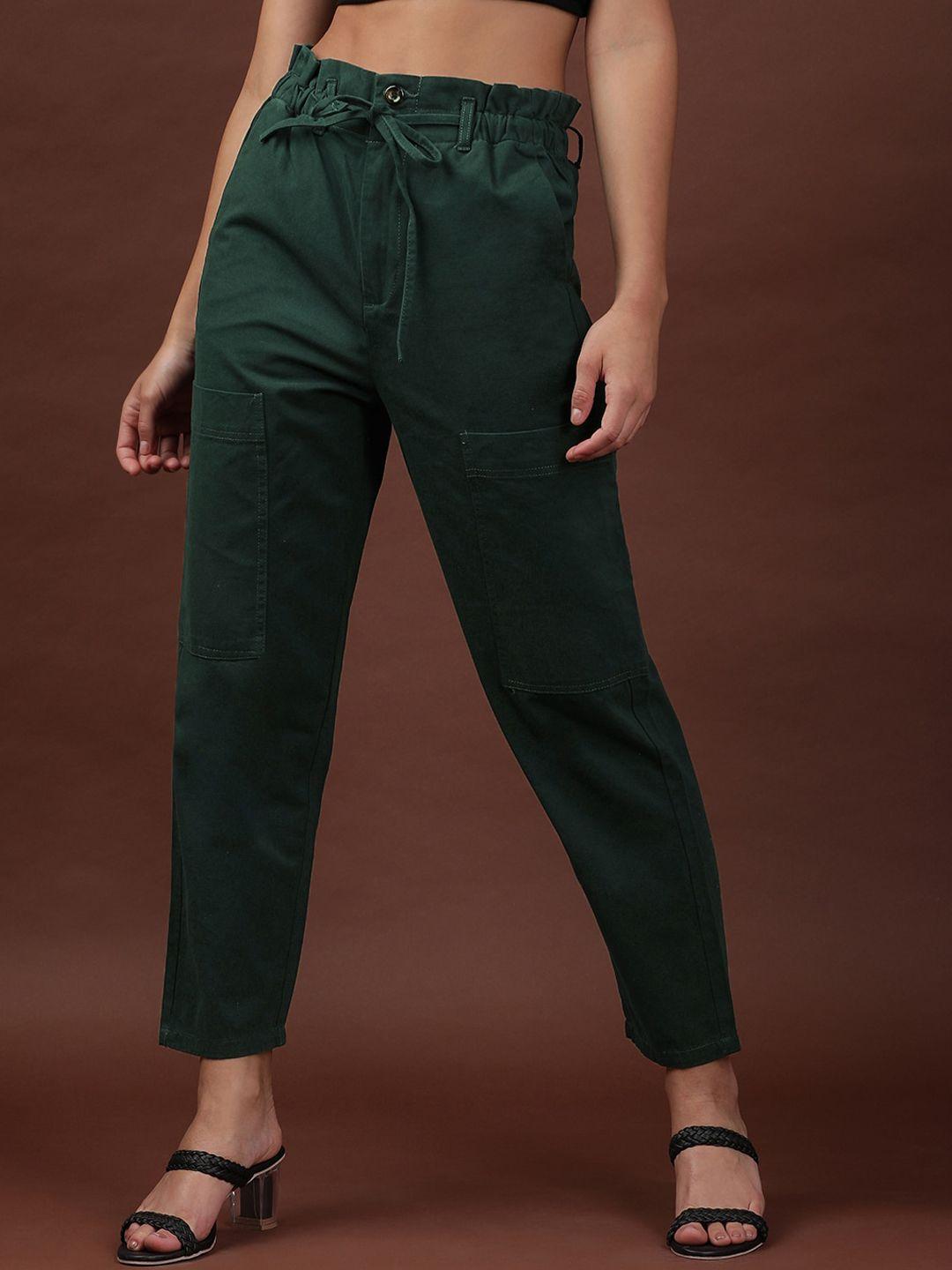 freehand women high-rise cropped trousers