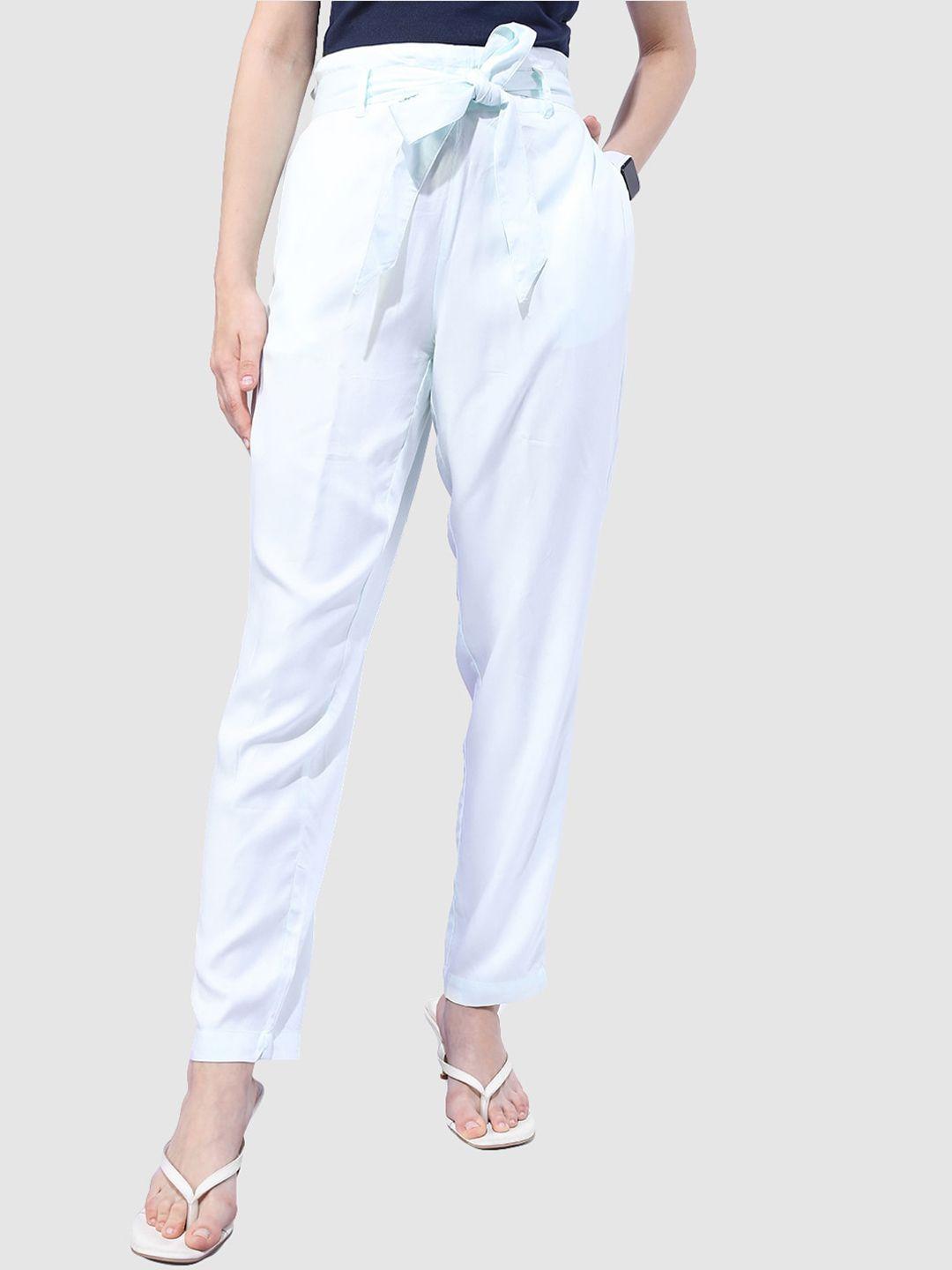 freehand women tapered fit high-rise pleated trousers