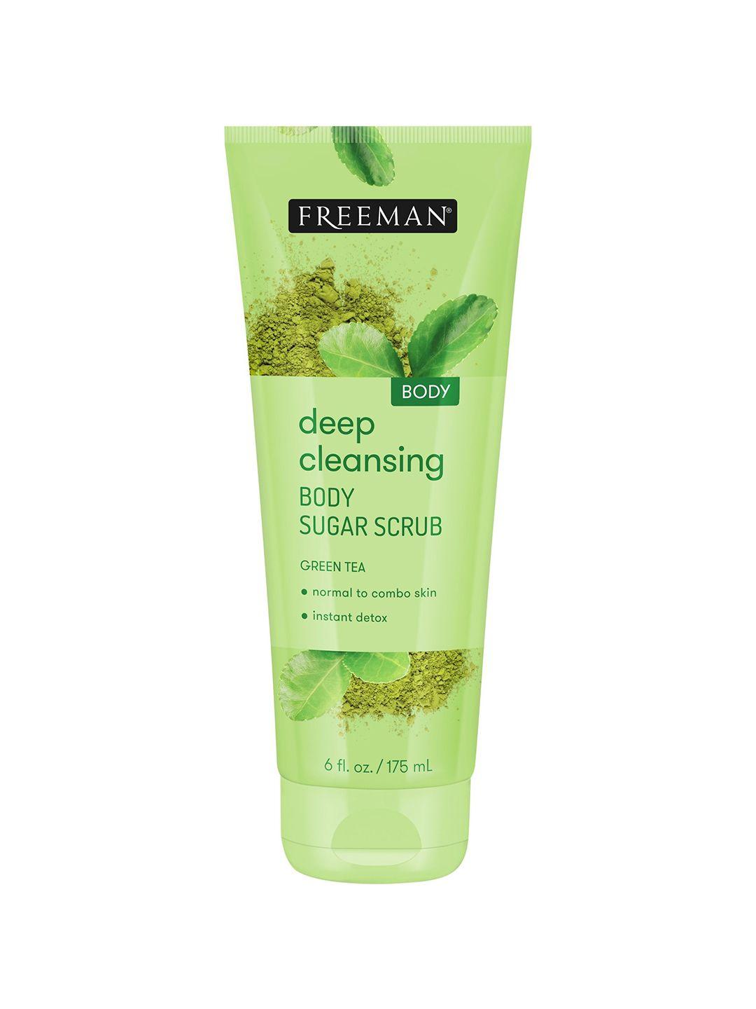 freeman deep cleansing body sugar scrub with green tea - 175 ml