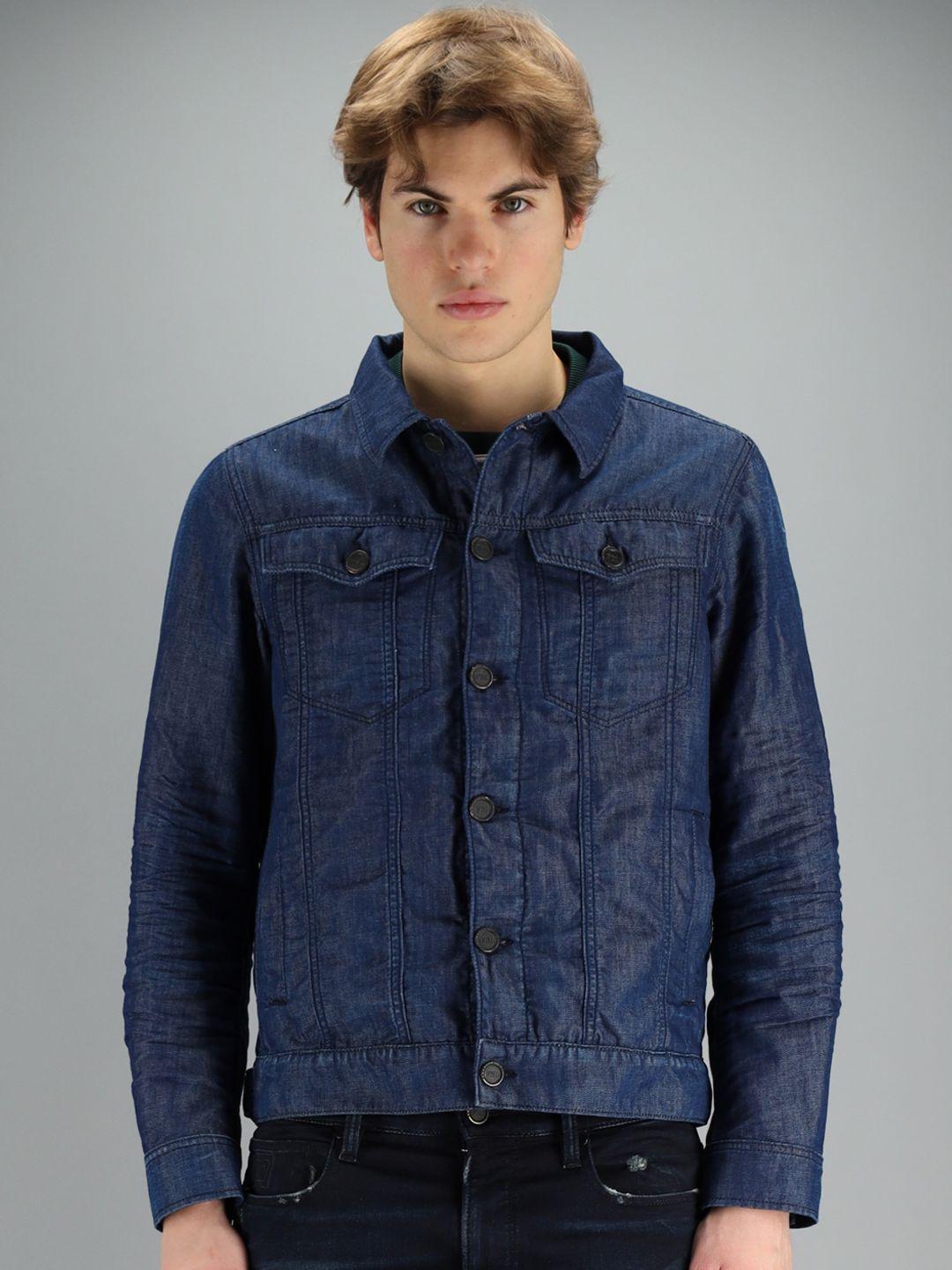 freesoul men blue denim jacket