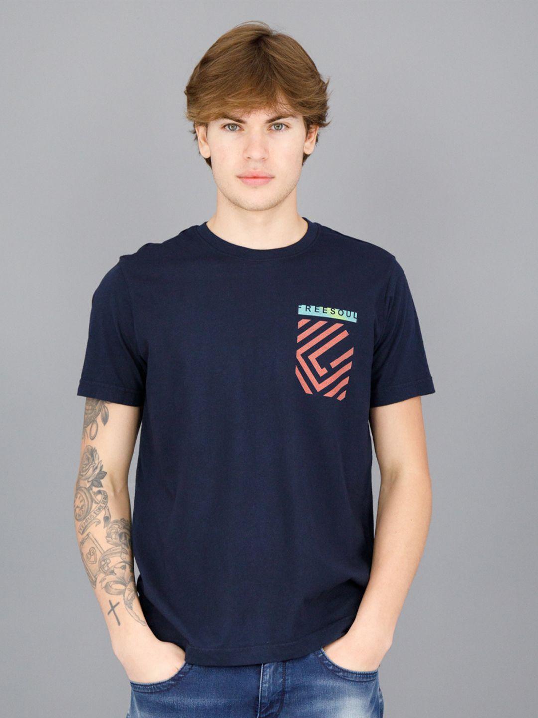 freesoul men printed t-shirt