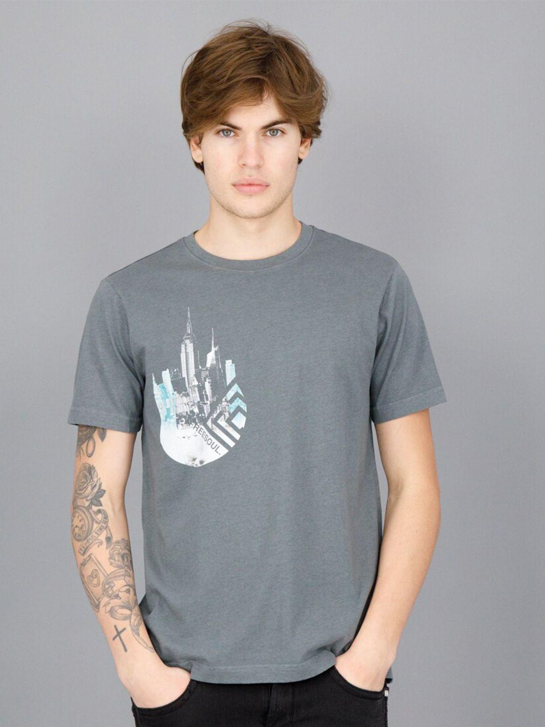 freesoul men printed t-shirt