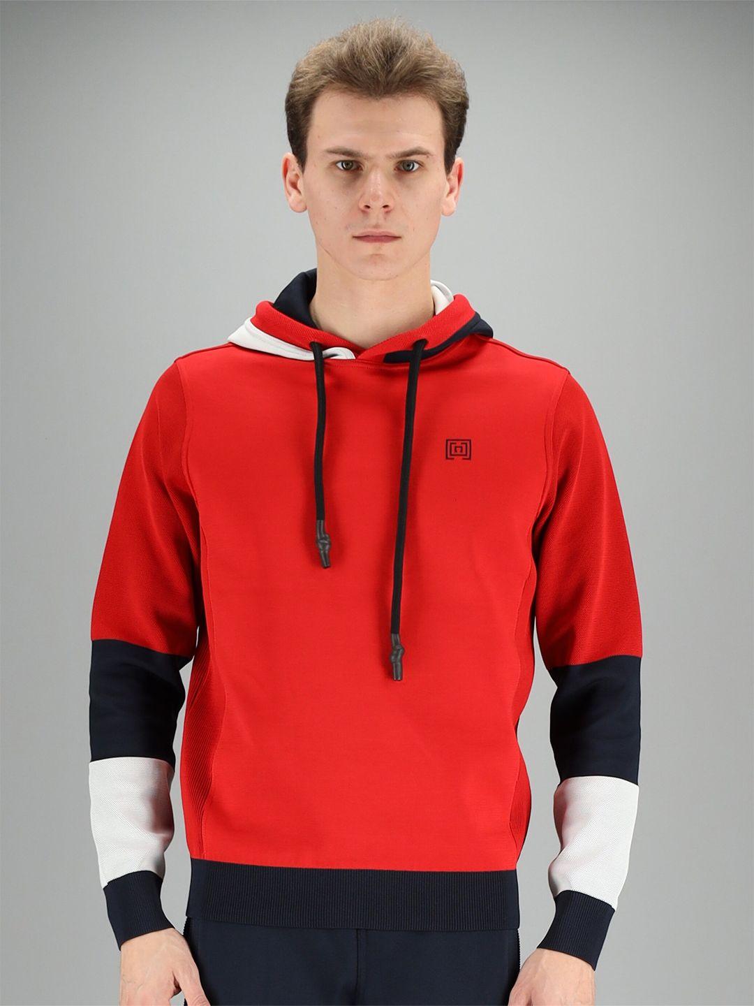 freesoul men red hooded sweatshirt