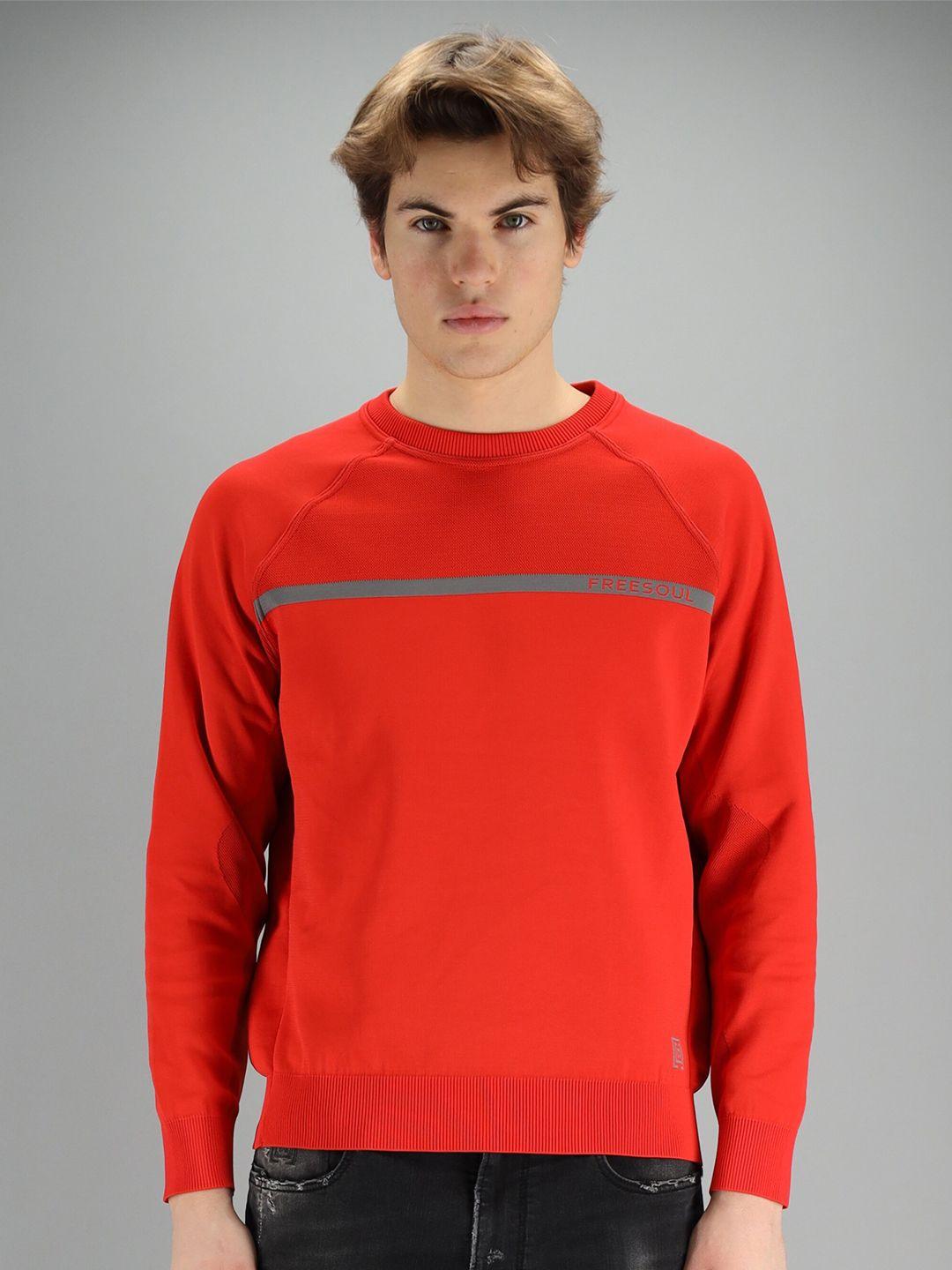 freesoul men red sweatshirt