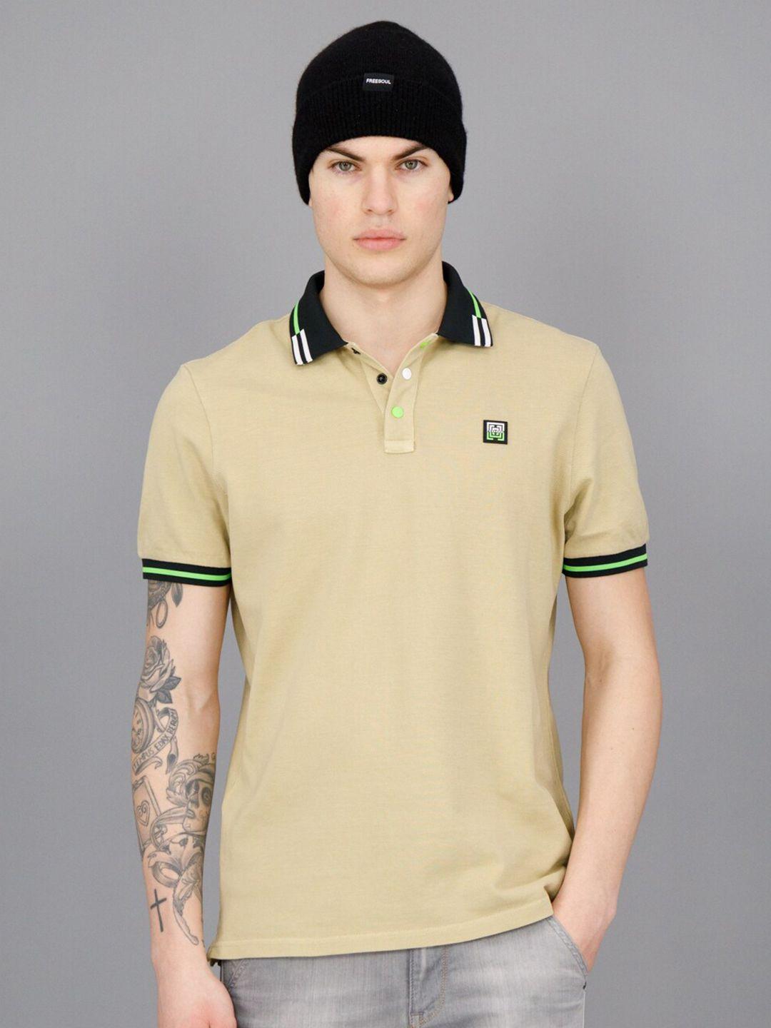 freesoul polo collar pure cotton t-shirt