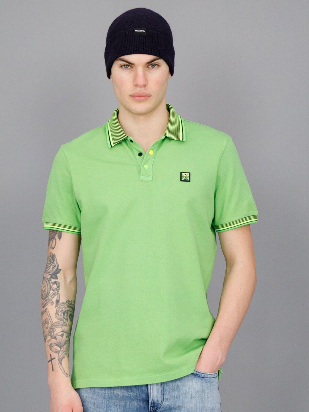 freesoul polo collar short sleeves pure cotton t-shirt