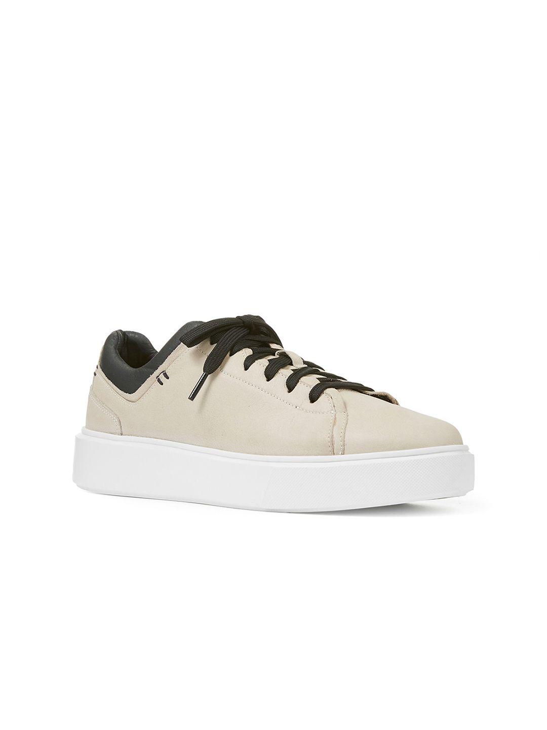 freesoul unisex contrast sole leather sneakers