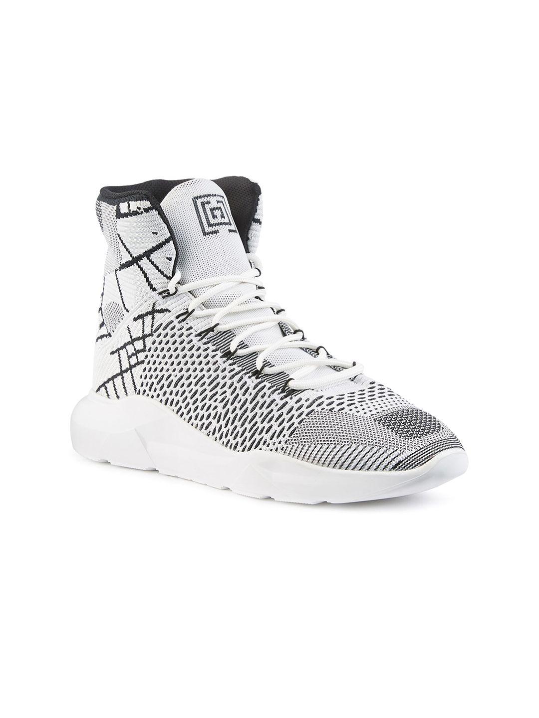 freesoul woven design high-top sneakers