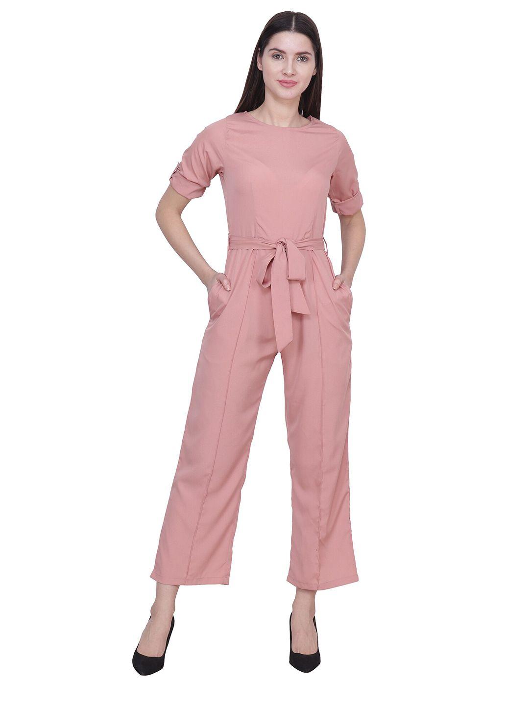 frempy peach-coloured basic jumpsuit