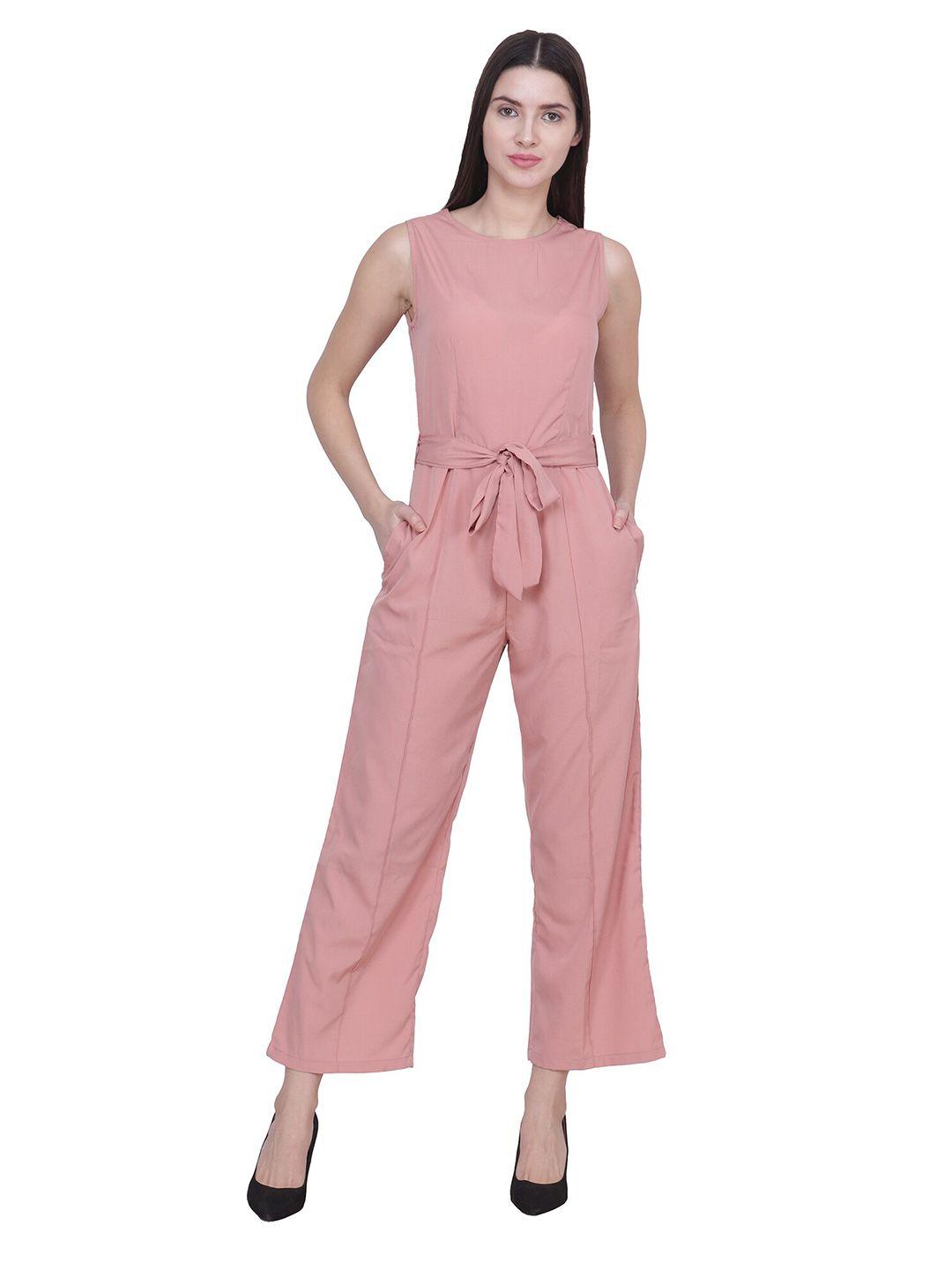 frempy peach-coloured basic jumpsuit