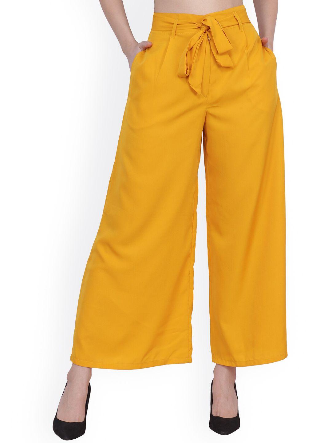 frempy women yellow original trousers