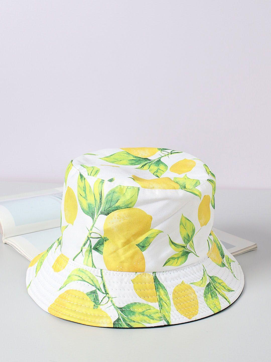 french accent floral printed bucket hat
