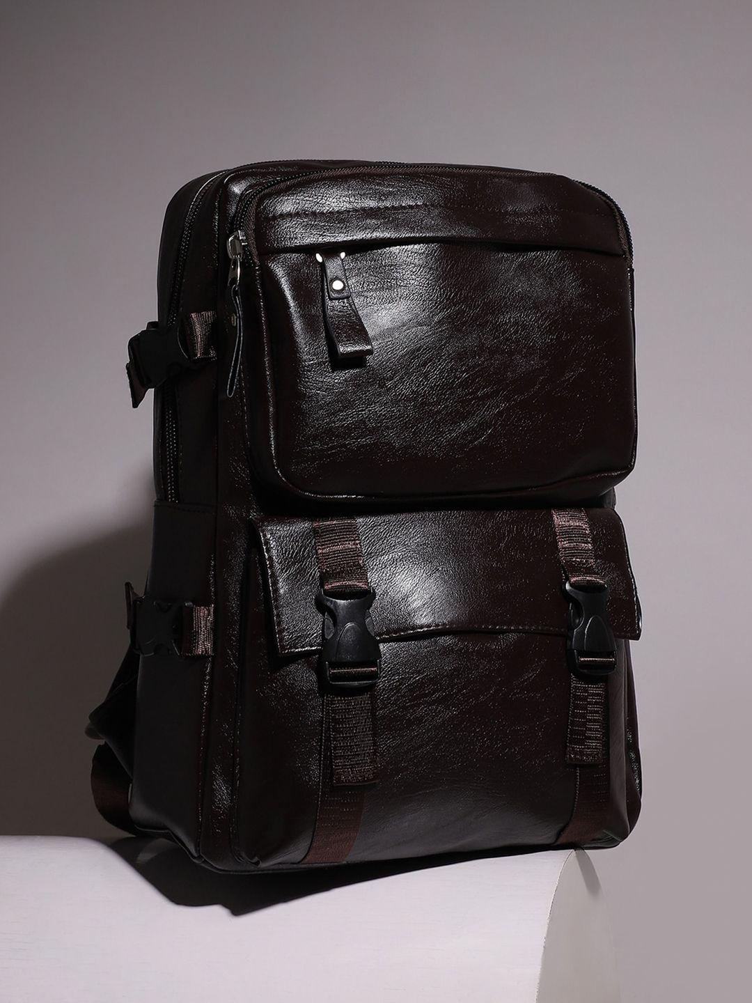 french accent men brown backpack