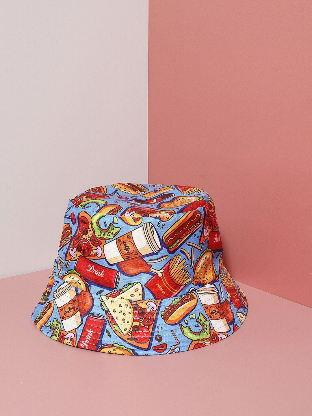 french accent men printed bucket hat
