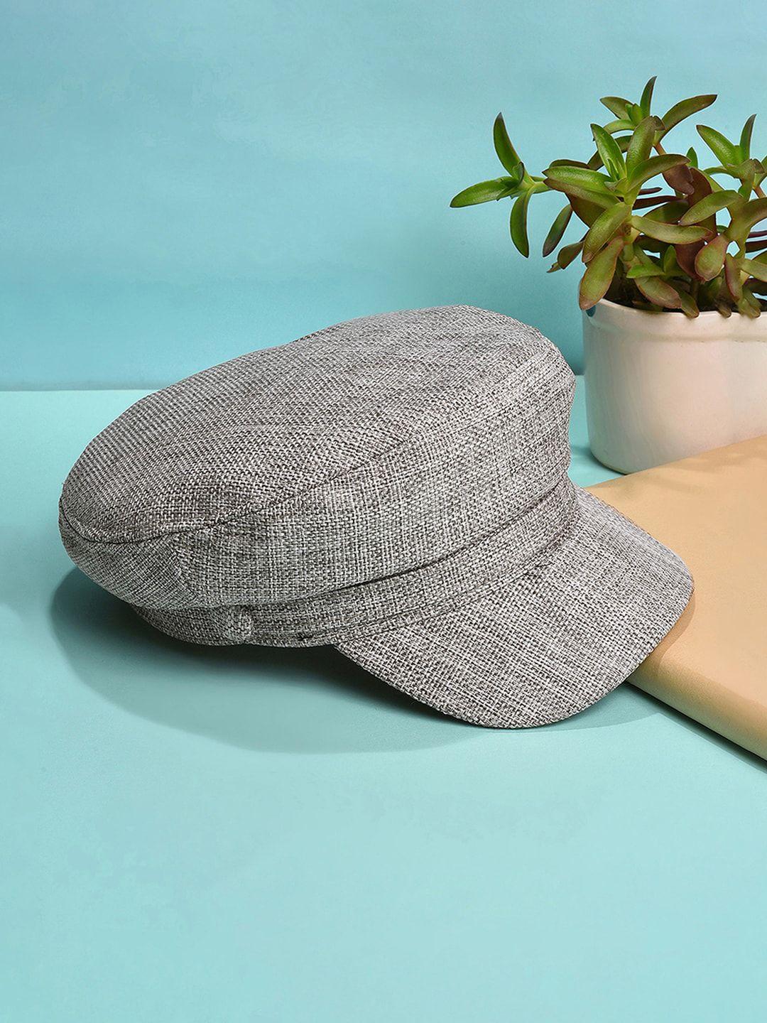 french accent woven bakerboy visor hat