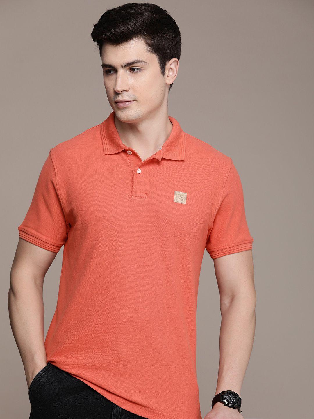 french connection polo collar pure cotton t-shirt