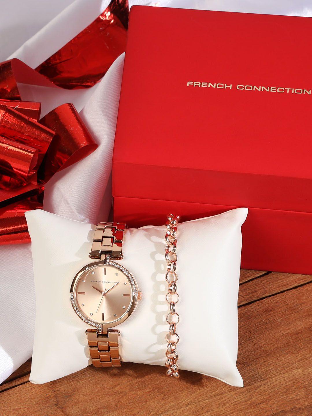french connection women watch gift set