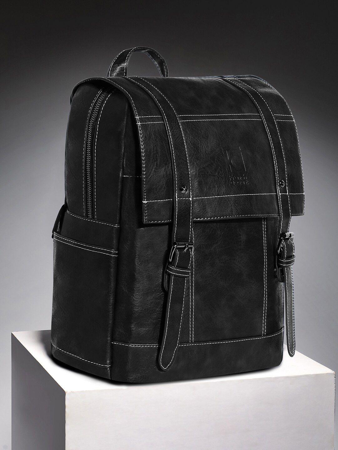 french accent men black backpack