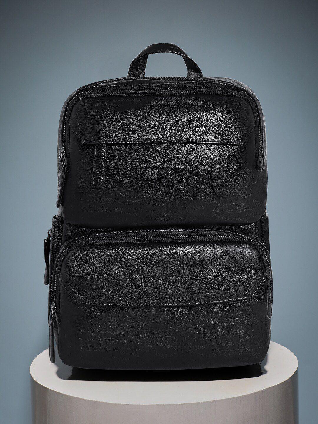 french accent men black backpack