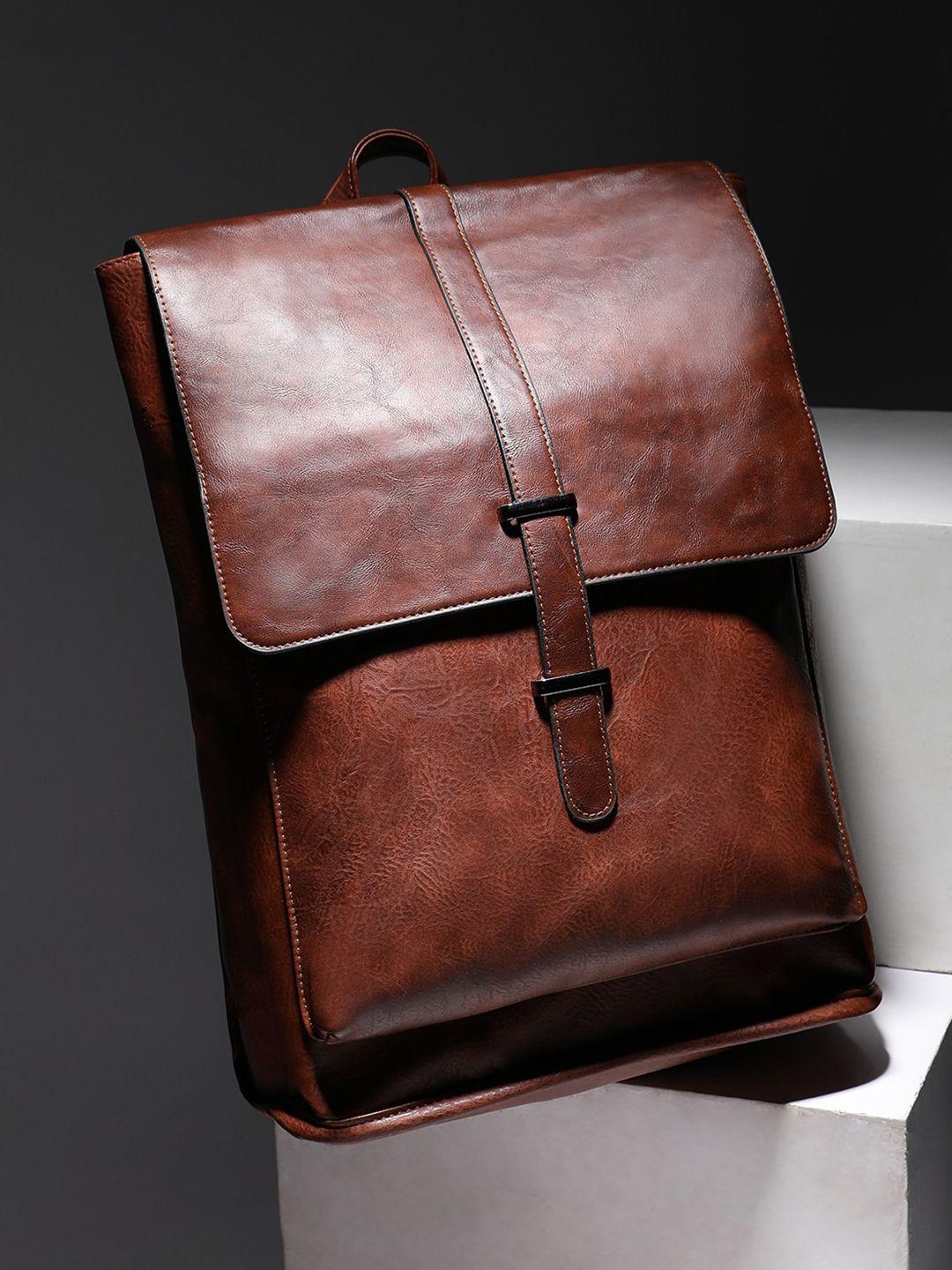 french accent men brown backpack