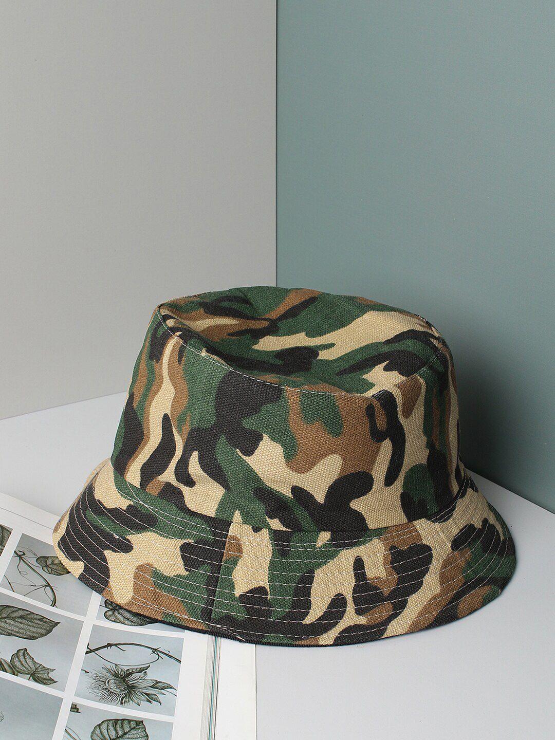 french accent men camouflage printed bucket hat