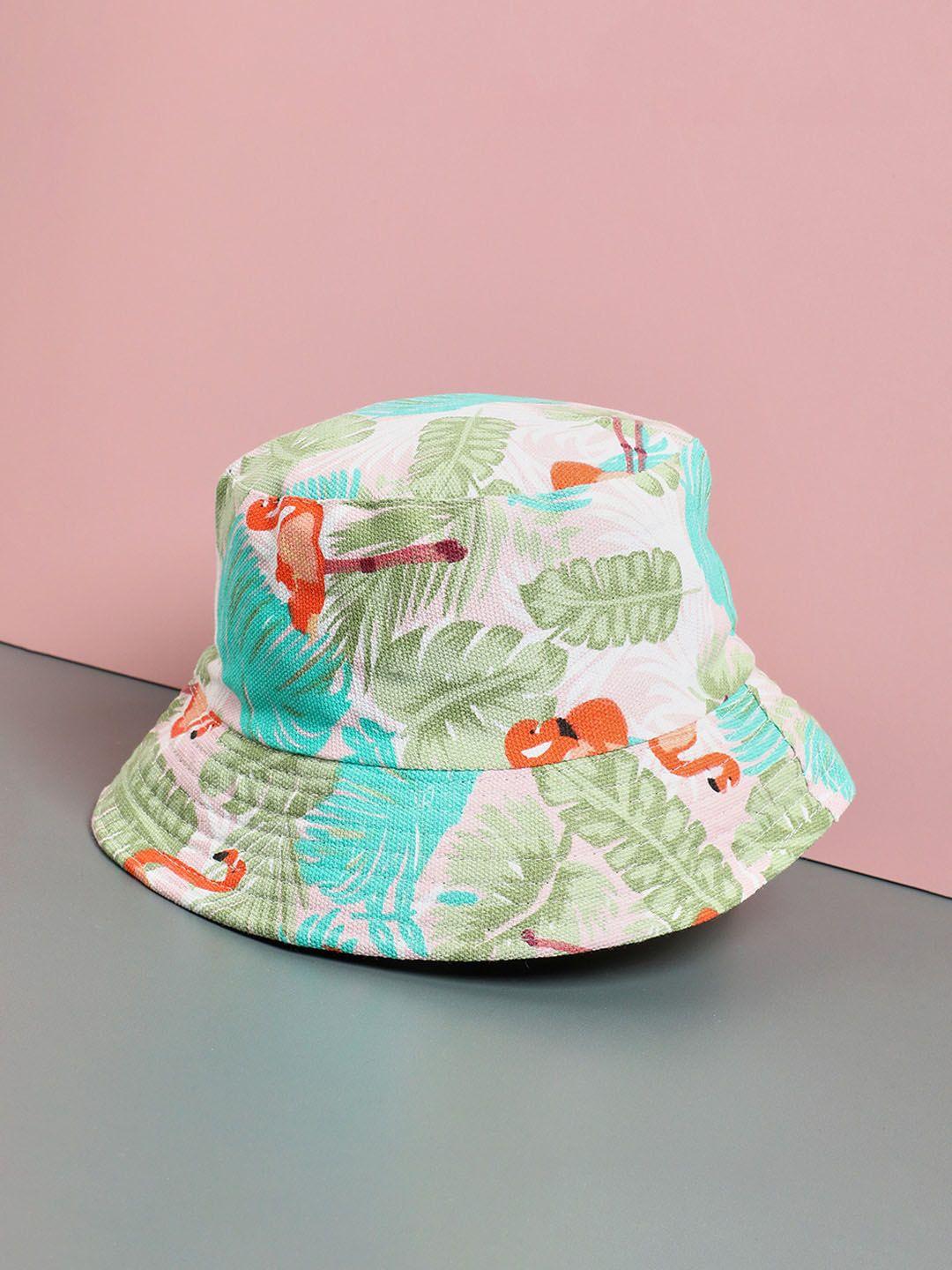 french accent men floral printed bucket hat