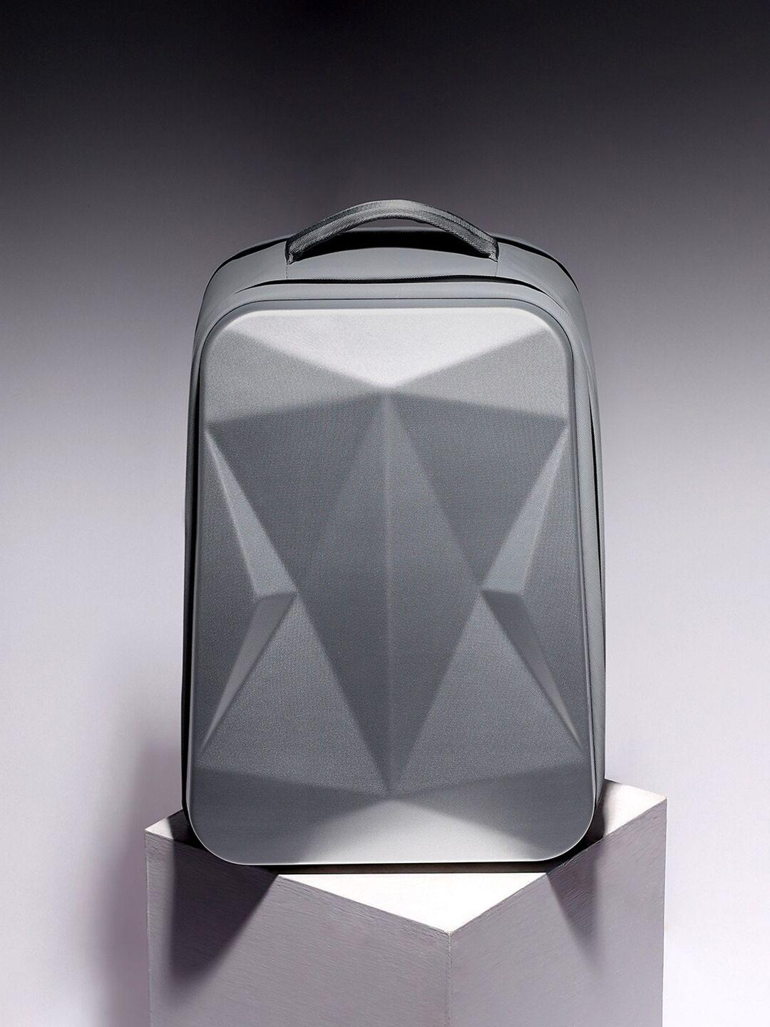 french accent men geometrical travel backpack with usb charging port