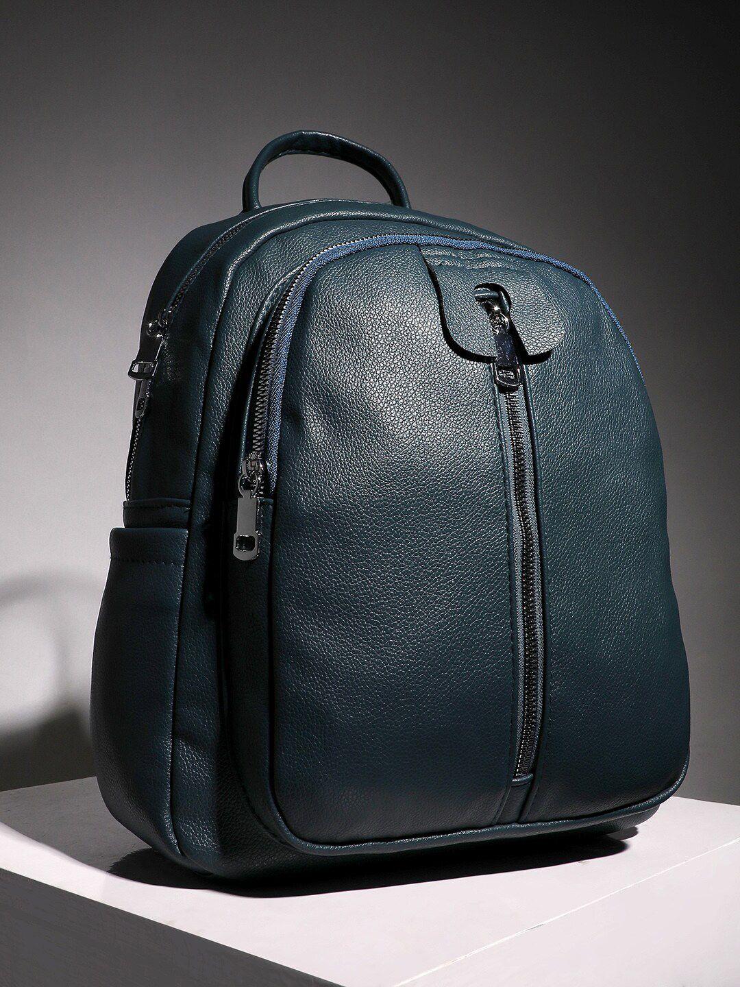 french accent men textured non-padded backpack