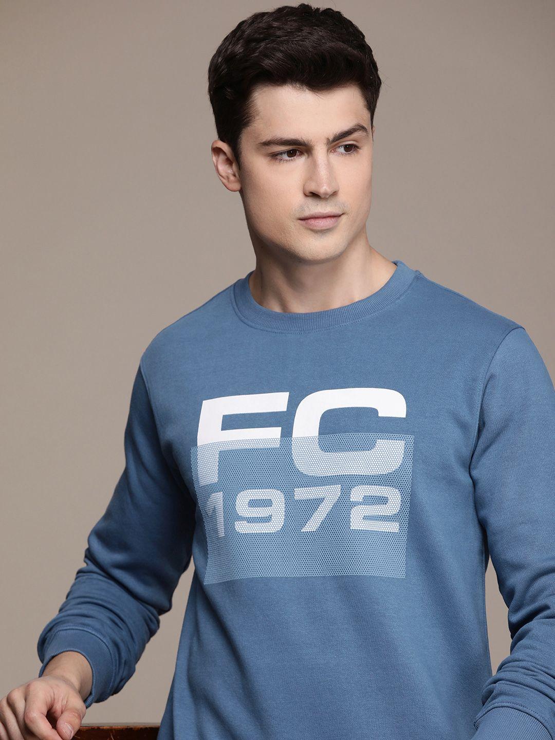 french connection brand logo printed pullover sweatshirt