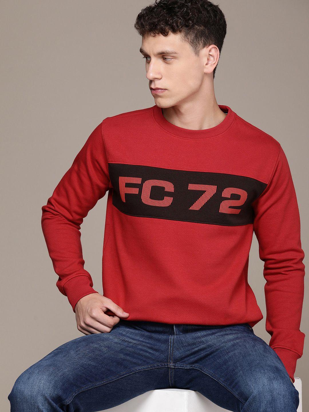 french connection brand logo printed sweatshirt