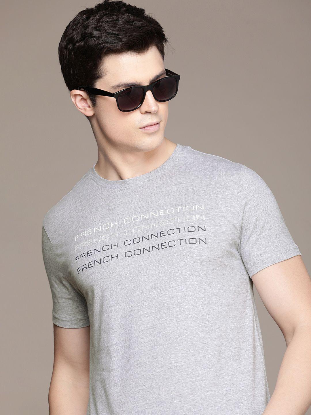 french connection brand logo printed t-shirt