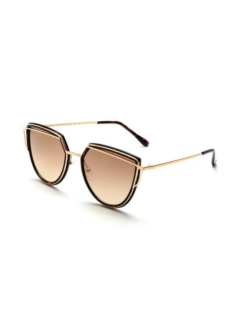 french connection fc7432 brown gradient square sunglasses