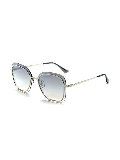 french connection fc7569 silver gradient square sunglasses