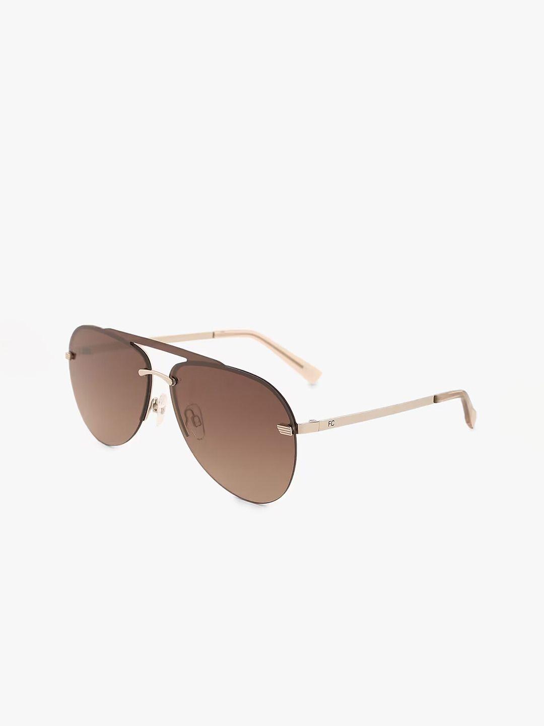 french connection men aviator sunglasses with uv protected lens