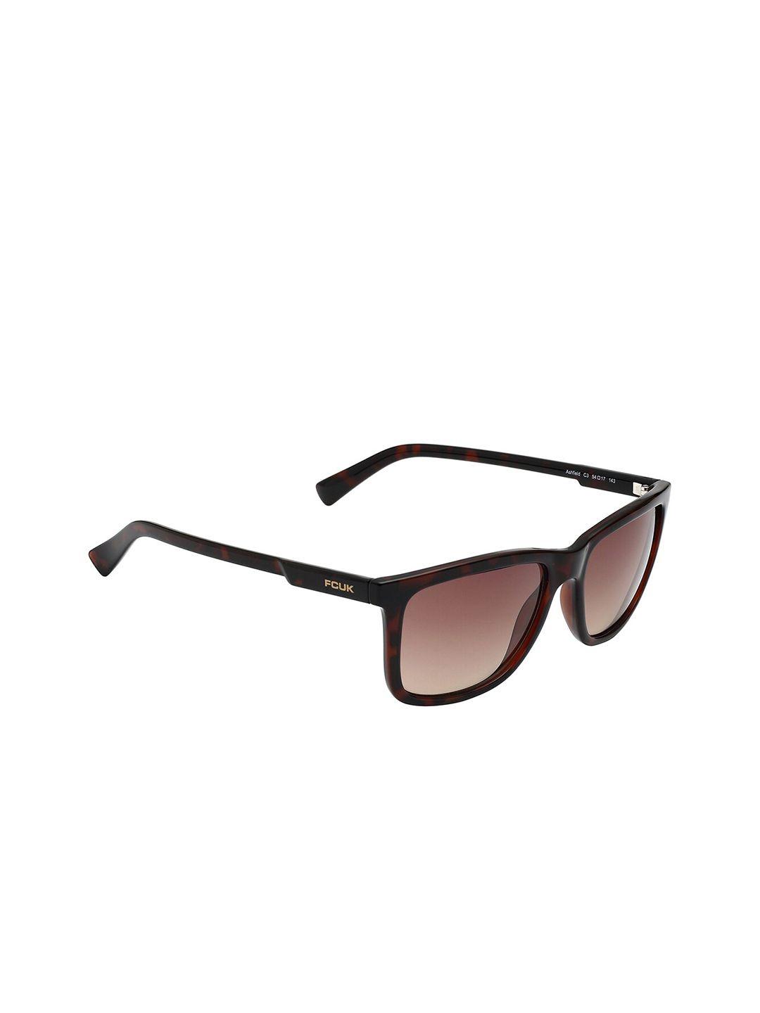 french connection men brown lens square sunglasses fcuk ashfield c3 s