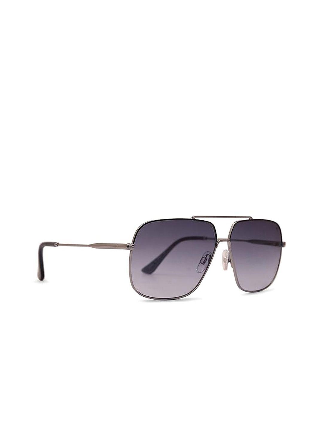 french connection men rectangle sunglasses with uv protected lens